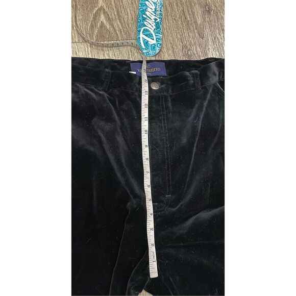 Designer Collections Valentino Viva 20 Black Velour Pants New - Picture 6 of 7